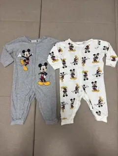 エイチアンドエム ミッキー ロンパース 68cm