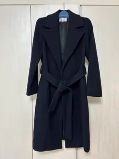 M-PREMIER ネイビー ロングコート　美品