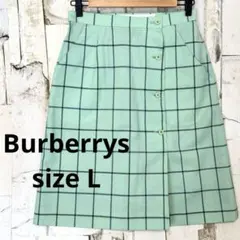 Burberrys バーバリー ヴィンテージ パンツ付き 台形スカート L 緑のサムネイル