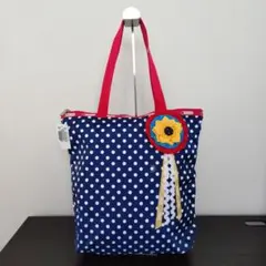 新品 未使用 】Merciメルシー トートバッグ (大) PARIS ドット柄 