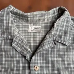 L.L.Bean エルエルビーン チェック柄 半袖シャツ 難あり