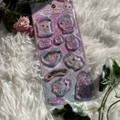 新品　ウォーターシール　シール　3D キャラクターラメ入り立体シールセット