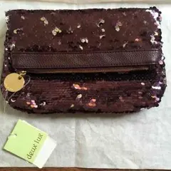 値下げ中☆deux lux  ☆新品未使用☆ スパンコールクラッチ風バック