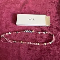 Dior ビーズストラップ ピンク