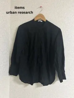 items urban research☆ペイズリー刺繍シャツ