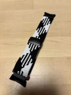 【未使用】Pixel Watch1〜4 41mm用 黒白編みナイロンバンド
