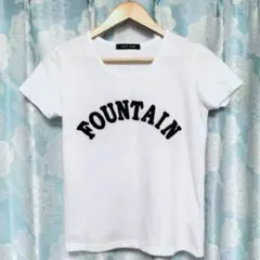 大人気♡✨CECIL McBEE✨ふわモコ 立体ロゴスタイルアップ白Ｔシャツ Ｍのサムネイル