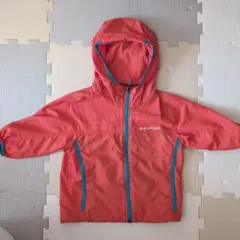 mont-bell フード付きウィンドブレーカー 80cm オレンジ