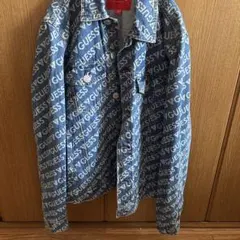 GUESS ロゴプリント デニムジャケット