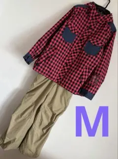 IGNIO❤︎スノーボードウェア❤︎上下セット❤︎チェック柄 M