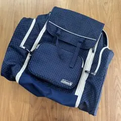 【超美品】Coleman トレックパック　ドットネイビー