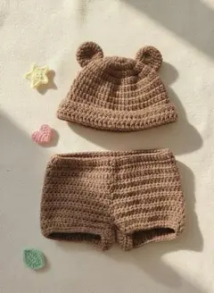 ハンドメイド 月齢フォト ニューボーンフォト くま