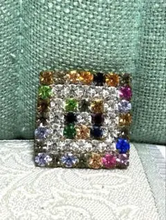 10★チェコガラスボタン・ヴィンテージ・ブローチにも♪