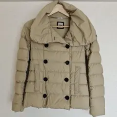 TATRAS VACCA ダウンコート ショールカラー ライトカーキ 光沢 02 