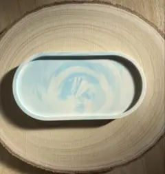 Sky Marble Oval Tray