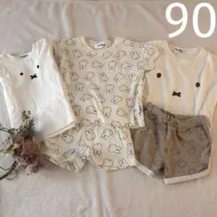 ミッフィー　ベビー　セットアップ　Tシャツ　夏　半袖　90