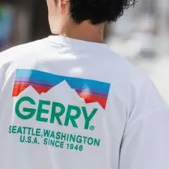別注　GERRY Seattle USAビッグロゴ　 両面プリントTシャツ　Lのサムネイル