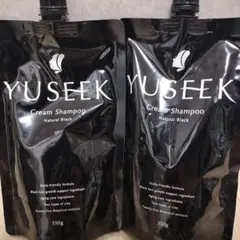 YUSEEK クリームシャンプー ナチュラルブラック 350g 3個セット - メルカリ