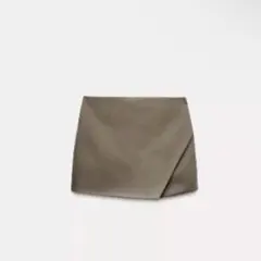 【新品タグ付き】ZARA アシンメトリースコート/モールグレー XSサイズのサムネイル