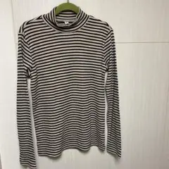 ユニクロ UNIQLO  キッズ 160サイズ  長袖カットソー ベージュ&黒