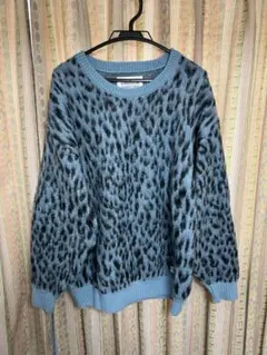 Wacko Maria レオパードモヘアクルーネックセーター