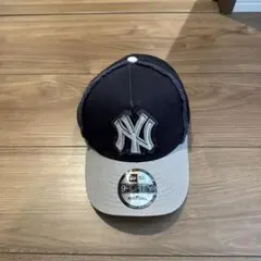 New Era 9FORTY ネイビー/グレー キャップ