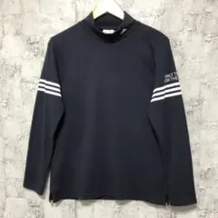 【adidas】アディダス モックネック 長袖ニットプルオーバー レディスL