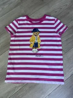 お盆セール！今期新作✨️ポロベアストライプ コットンT レディースXS相当サイズ