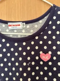 ミキハウス ノースリーブワンピース 120cm コンの水玉