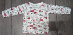PEANUTS スヌーピー 総柄 長袖Tシャツ 80のサムネイル