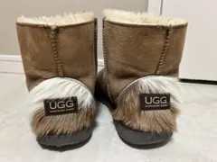 UGG 風ブラウン ムートンブーツ