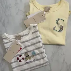 新品　未使用　タグ付き　プティマイン　petit main 半袖　tシャツ　90