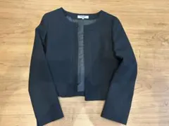 NATURAL BEAUTY BASIC ノーカラージャケット Mサイズ　シルク