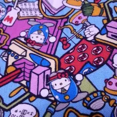 Sanrio　HELLOKITTY76.16 コットンオックス　カットあり