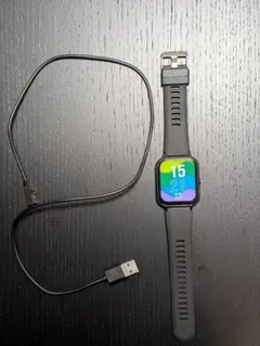 ブラック スマートウォッチ 本体