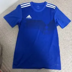 adidas AEROREADY 青シャツ 160