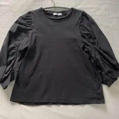 OPAQUE.CLIP ブラック 五分袖 トップス