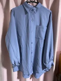 gu オーバーサイズロングシャツ