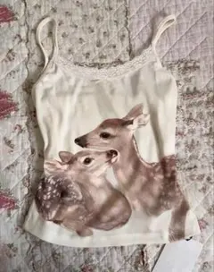 鹿　キャミソール　itimi shury