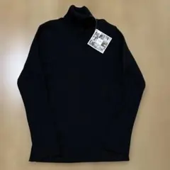 MUMU タートルネック リブニット ブラック