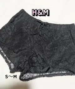裏地付 総レース ショートパンツ M S 黒 ルームウェア 部屋着 レディースのサムネイル