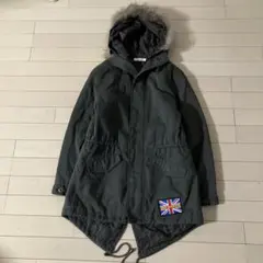 1.13 PINK-latte ピンクラテ スカル柄 モッズコート カーキ S