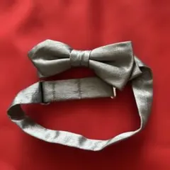 蝶ネクタイ　シルバーグレー