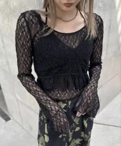 Ameri CUT LACE BUSTIER SET TOPのサムネイル