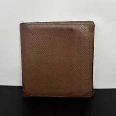 ブルガリ 財布 二つ折り コンパクトウォレット レザー ロゴ ブラウン 茶色のサムネイル
