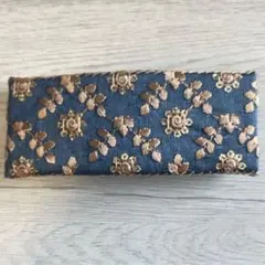 インド刺繍リボンのバレッタ