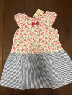 Hot Biscuits 花柄半袖ワンピース 100cm