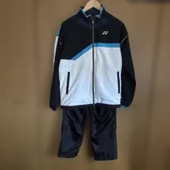 YONEX ウォームアップウェア セット 黒/白/青