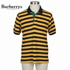Burberrys バーバリーズ ポロシャツ M 黄黒ボーダー 綿100% - メルカリ