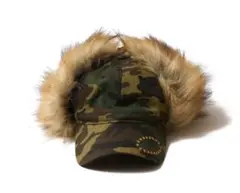 DOG EAR FUR CAP CAMO